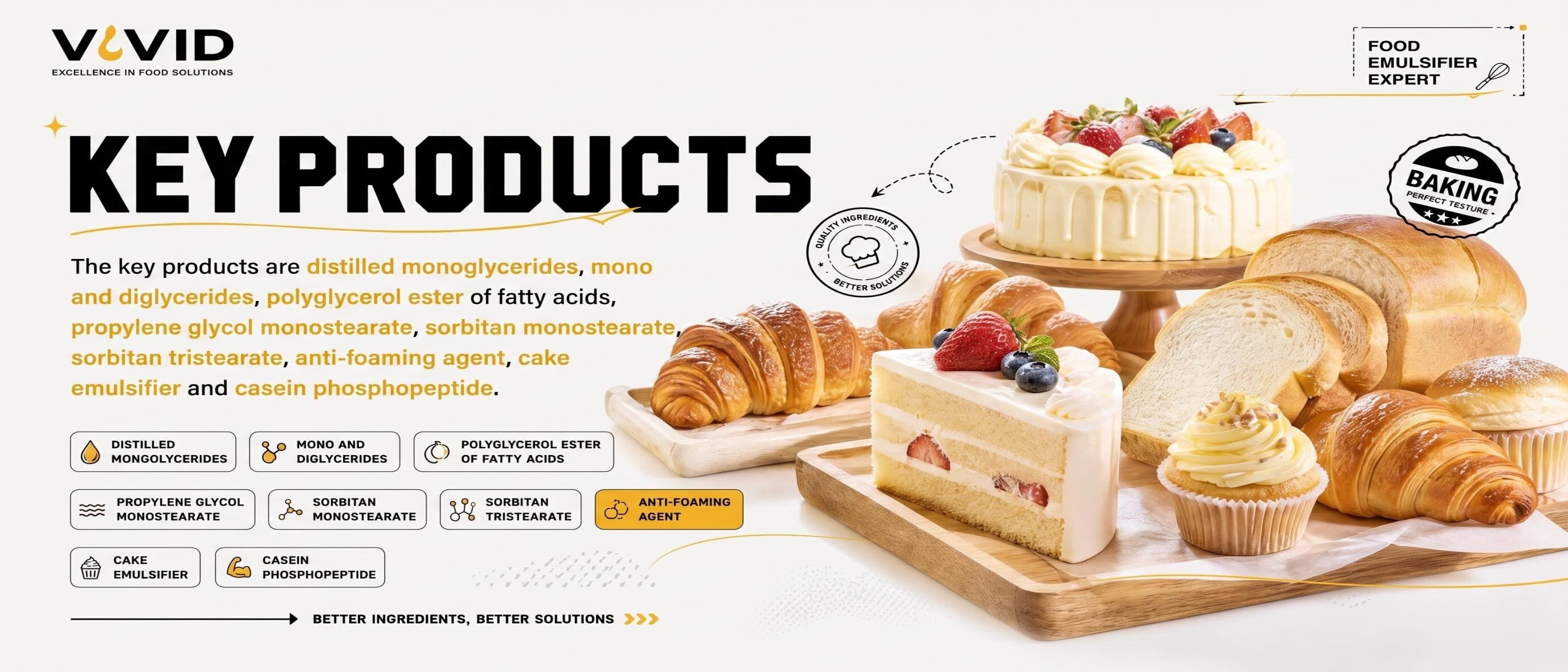 Jakość Emulgatory klasy żywności fabryka